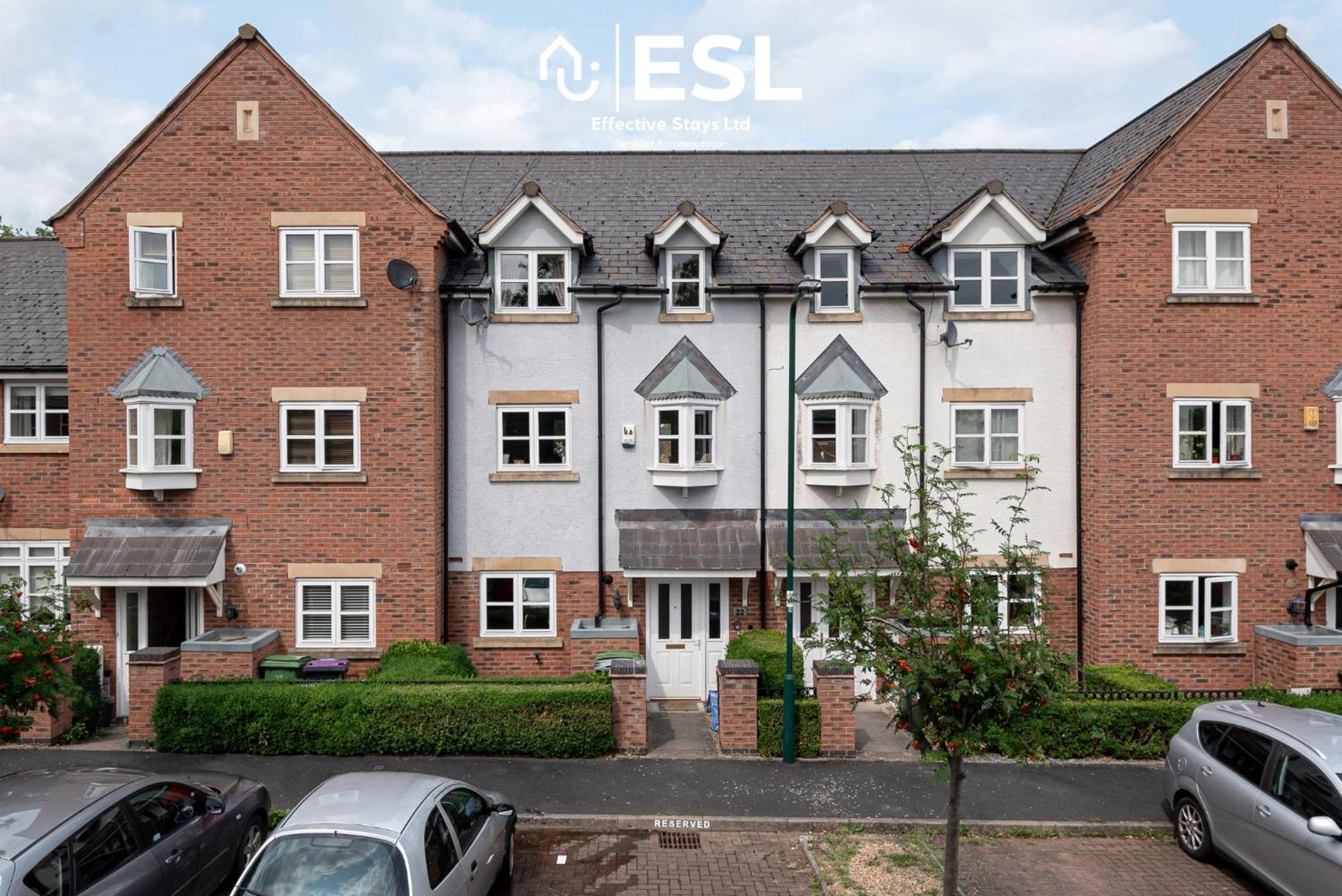 4 Bedroom Townhouse 10Mins Walk From Shrewsbury Town Centre With Parking Exteriör bild